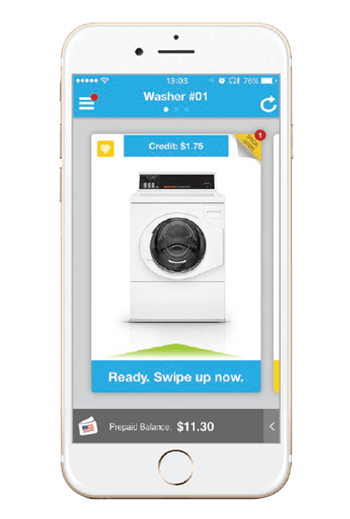 Convenient bluekey laundry facilities